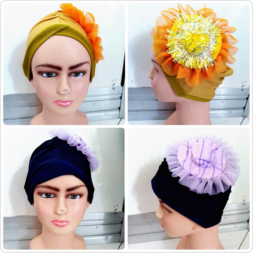 Topi Turban Ciput Bayi Bahan Kaos Elastis Adem Warna Soft