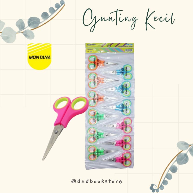 

Gunting Kecil merk Montana (1 pack isi 12)