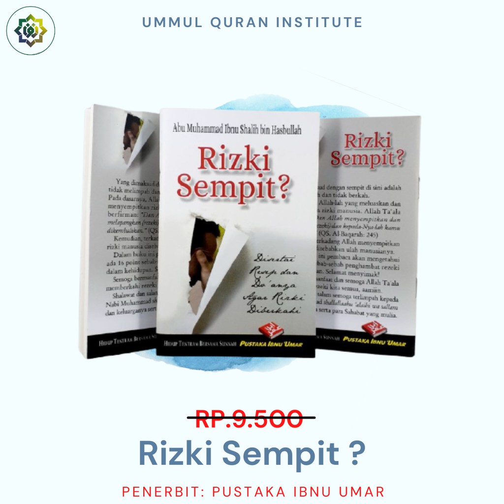 Jual Buku Rejeki Sempit Disertai Doa Pembuka Rejeki Harta Yang Berkah SOFT COVER BOOK Shopee