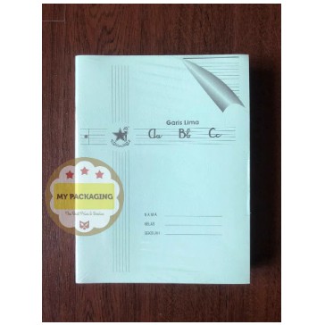 Buku tulis Garis 3 / Garis 5. 38 lembar. Harga per pack isi 10 buku