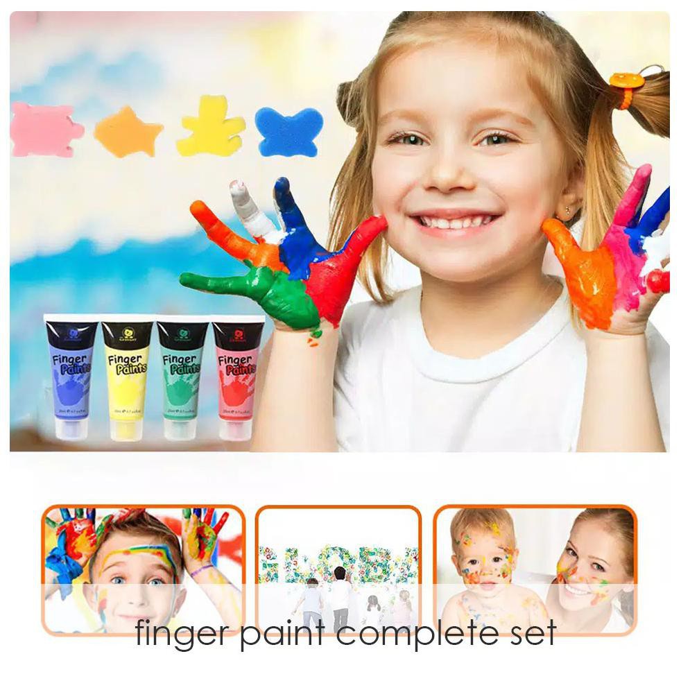 

(Bisa Cod) Finger Paint Complete Set - Mianan Anak Lukis Tangan Best Price