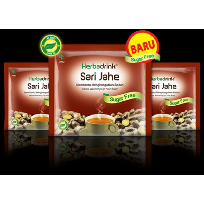 Herbadrink sari jahe sugar free box 5x7 gr