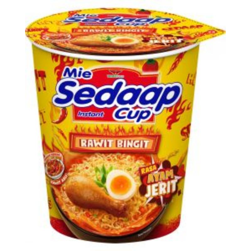 

NOODLES/MIE INSTANT SEDAP KUAH RAWIT BINGIT RASA AYAM JERIT CUP SATUAN