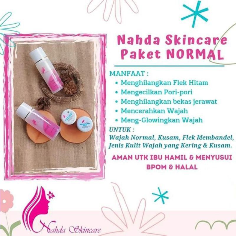 Nahda Skincare | Nahda Skincare 100% Original | Nahda Skincare BPOM | Nahda Skincare Paket Glow Acne & Glow Normal-3