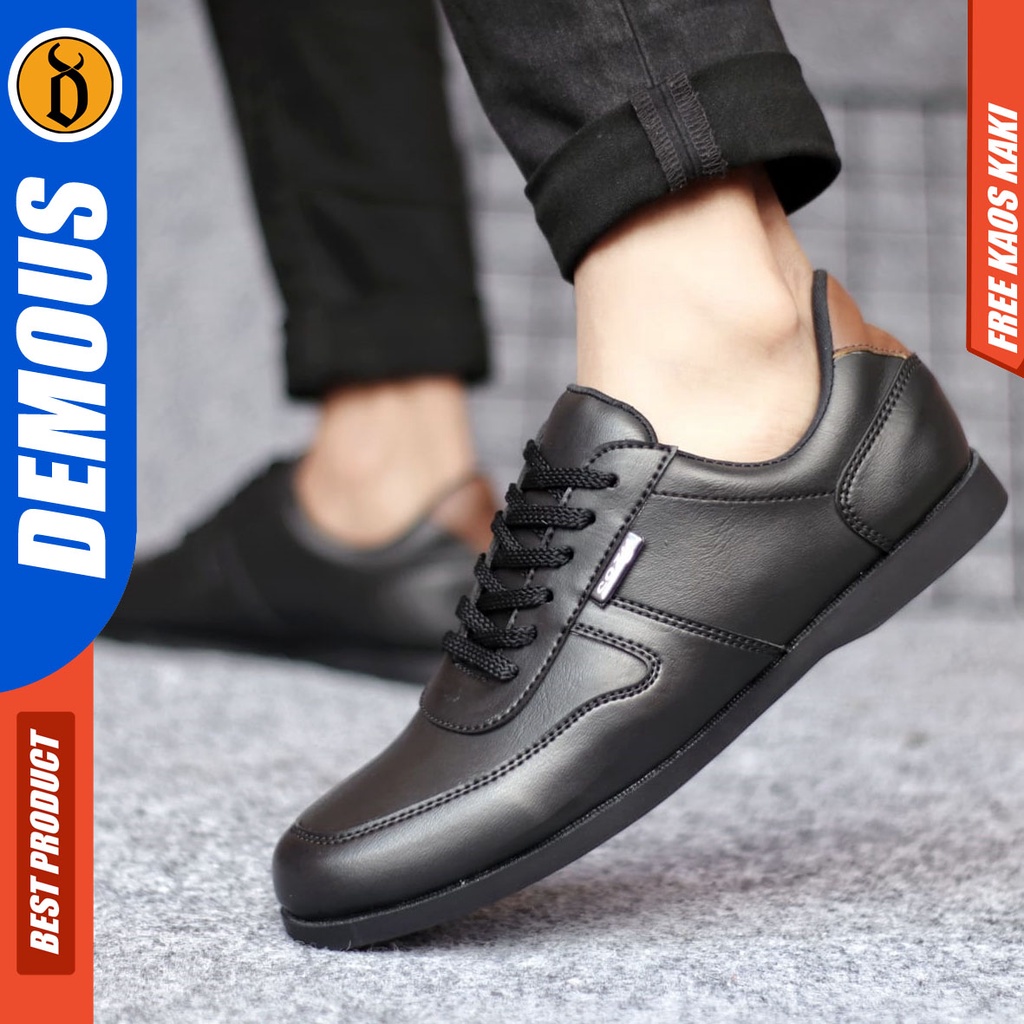 DEMOUS COSENZA Sepatu Kasual Kulit Pu Casual Pantofel Kerja