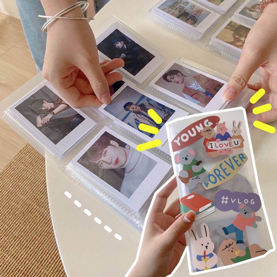 Ins Album Foto 3inch Cover Bening Tahan Air Untuk Idol Photocard Lomo Card Holder