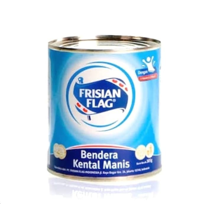 

FRISIAN FLAG SUSU BENDERA kental manis kaleng putih 370g