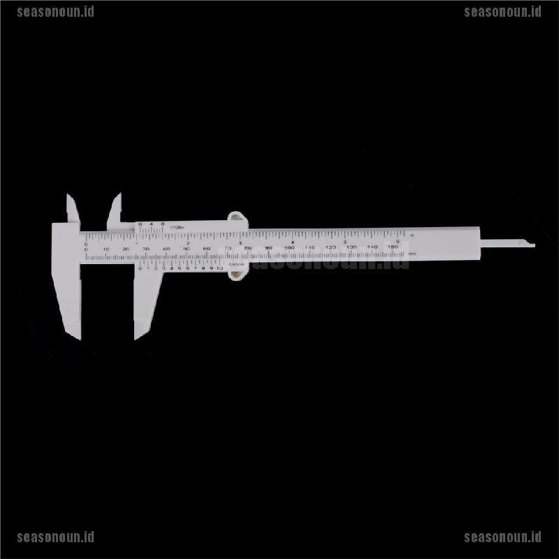 【sea】6 Inch 150mm Plastic Ruler Sliding Gauge Vernier Caliper Jewelry Measuring tool