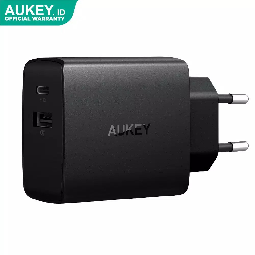 Aukey Charger PA-Y17 2 Ports 18W PD 2.0 & QC 3.0 - 500335