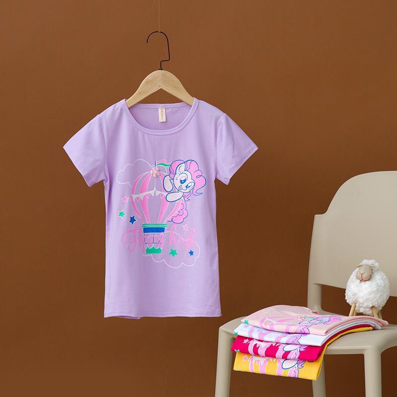 Kaos Anak Cewe Perempuan Gambar 1 My Little Pony Unicorn  2 Tahun - 7 Tahun Bahan Melar Import R56