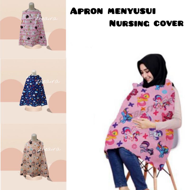 [rumahbayipdg] apron menyusui nursing cover bahan adem dan tebal