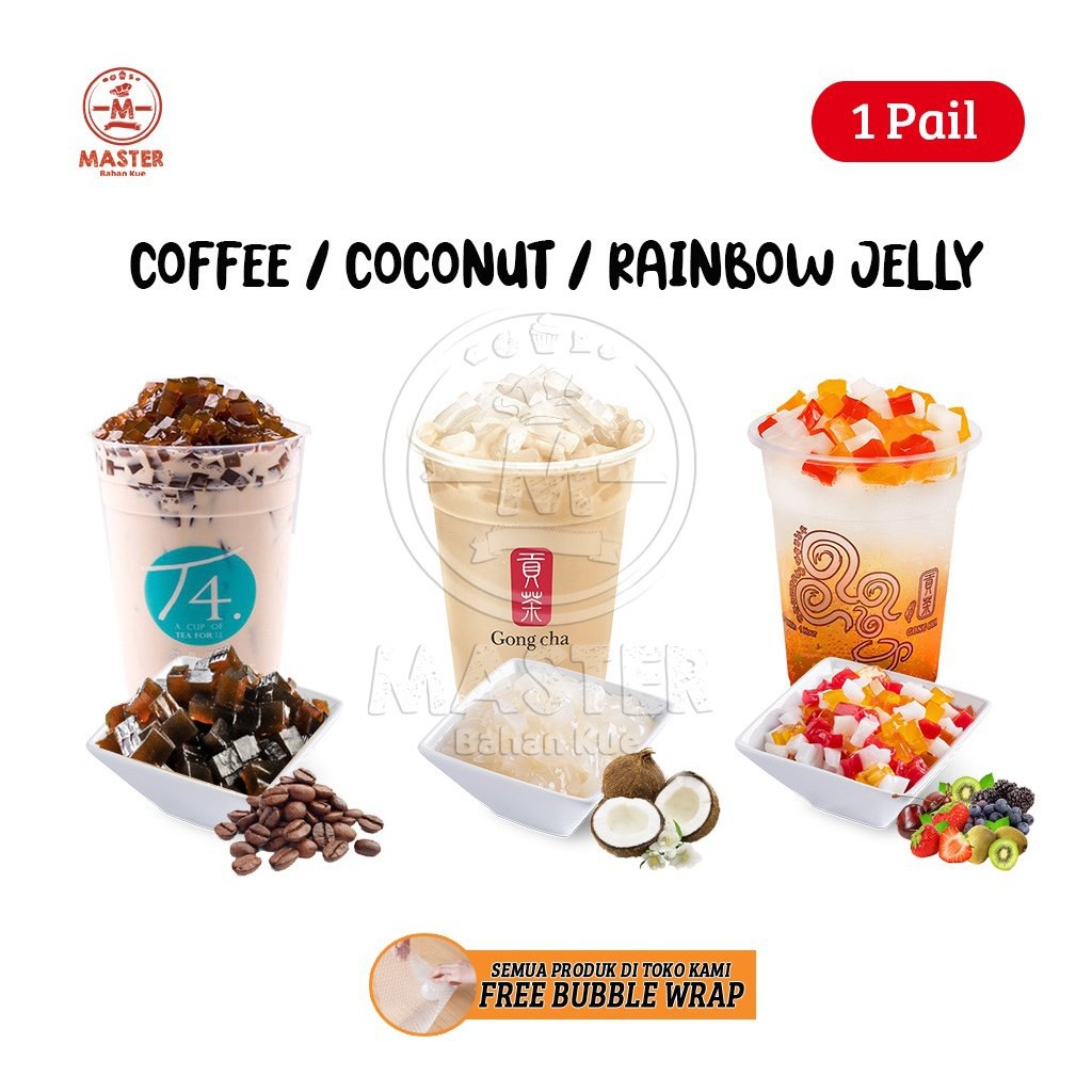 

Rainbow / Coffee / Coconut Jelly / Topping Chatime [1 Pail 3 kg]