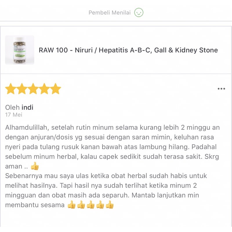 RAW 100 Niruri / Batu Ginjal Empedu, Sakit Kuning, obat herbal meniran-4