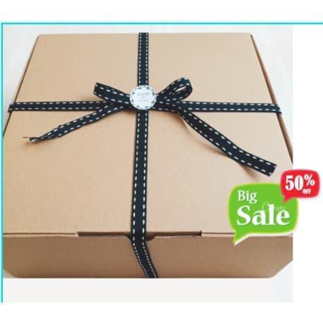 

PROMO - box hampers karton samson jinjing kotak gift natal lebaran - 25x25x5