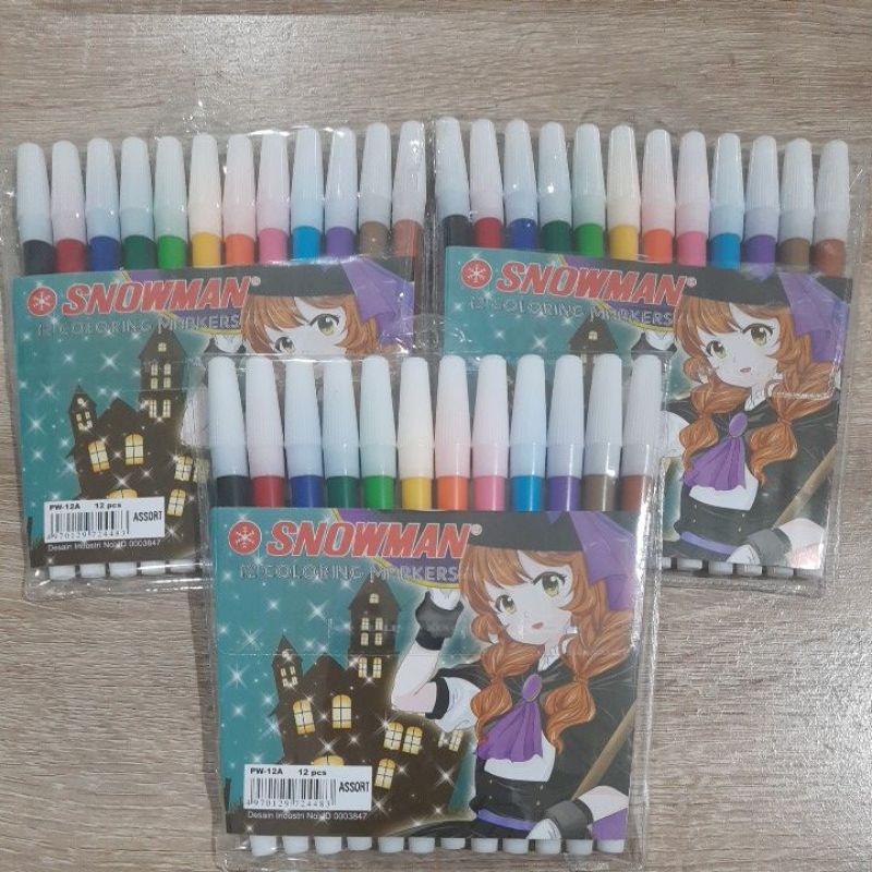 

Spidol Kecil 12 Warna Snowman / Spidol Kecil Warna Snowman