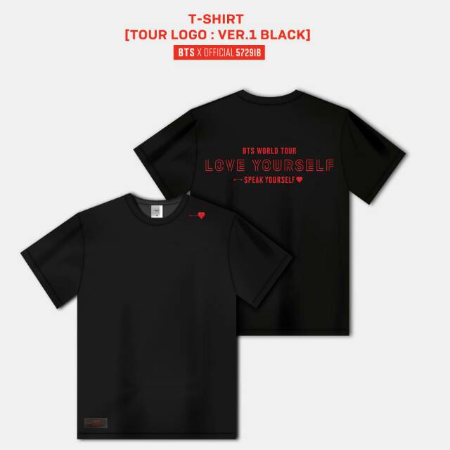 KAOS BTS SPEAK LOVE YOURSELF TOUR BTS T-SHIRT LOVE YOURSELF KAOS CUSTOM KAOS KPOP JIMIN JUNGKOOK JIN