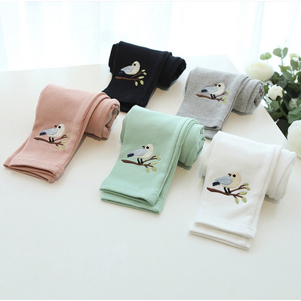 Legging Anak Bordir Burung Estimasi 2-7 tahun Bahan Katun Nyaman & Lembut CBKS  LC FARDIN COLLECTION