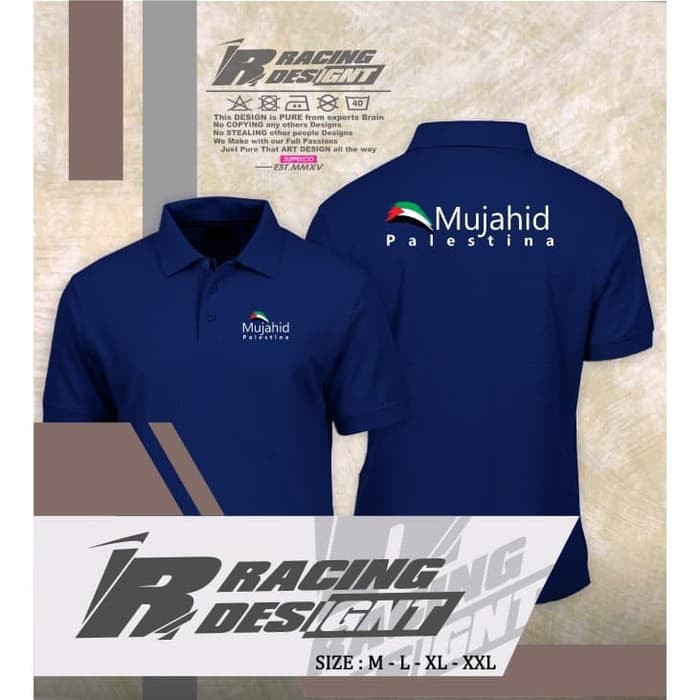 Poloshirt / Kaos Polo Mujahid Palestina Terbaru Kualitas Distro