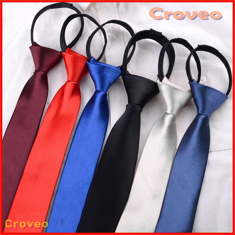 Dasi Pria Instan Resleting Slim Polos 5 cm 2 Inch Siap Pakai Langsung Otomatis Kantor Ospek 5cm 2inch Cowok Wisuda Kerja Hitam Formal Merah Biru Jadi Warna tie Perekat Restleting Sleting Ikat Sendiri Velcro kretekan cewek Pesta Sekolah Silver Impor Murah