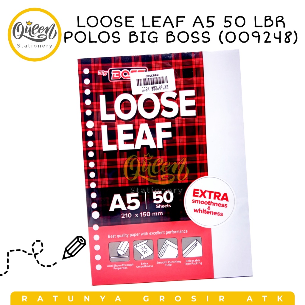 

LOOSE LEAF A5 50 LBR POLOS BIG BOSS / REFILL BINDER (009248)