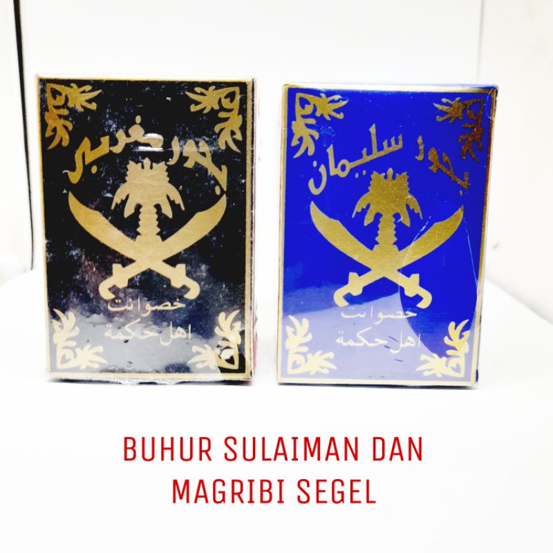 BUHUR ASLI SULAIMAN DAN MAGHRIBI SEGEL SUPER WANGI