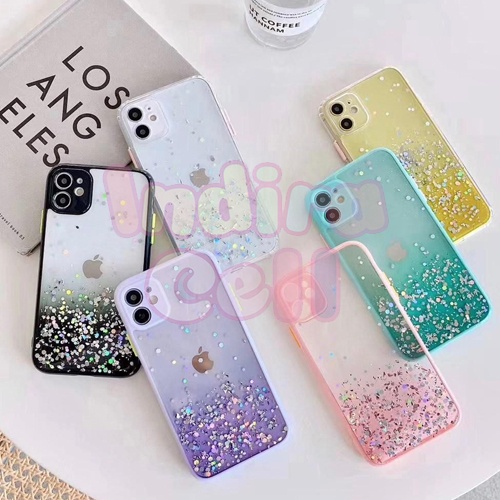 IN776 SOFTCASE CASE CASING FUZE CANDY MOTIF STAR GLITTER BLING BLING OPPO A53 A54 A72