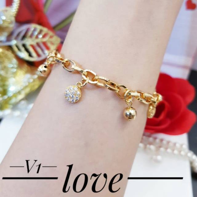 Xuping gelang lapis emas 24k 1637j