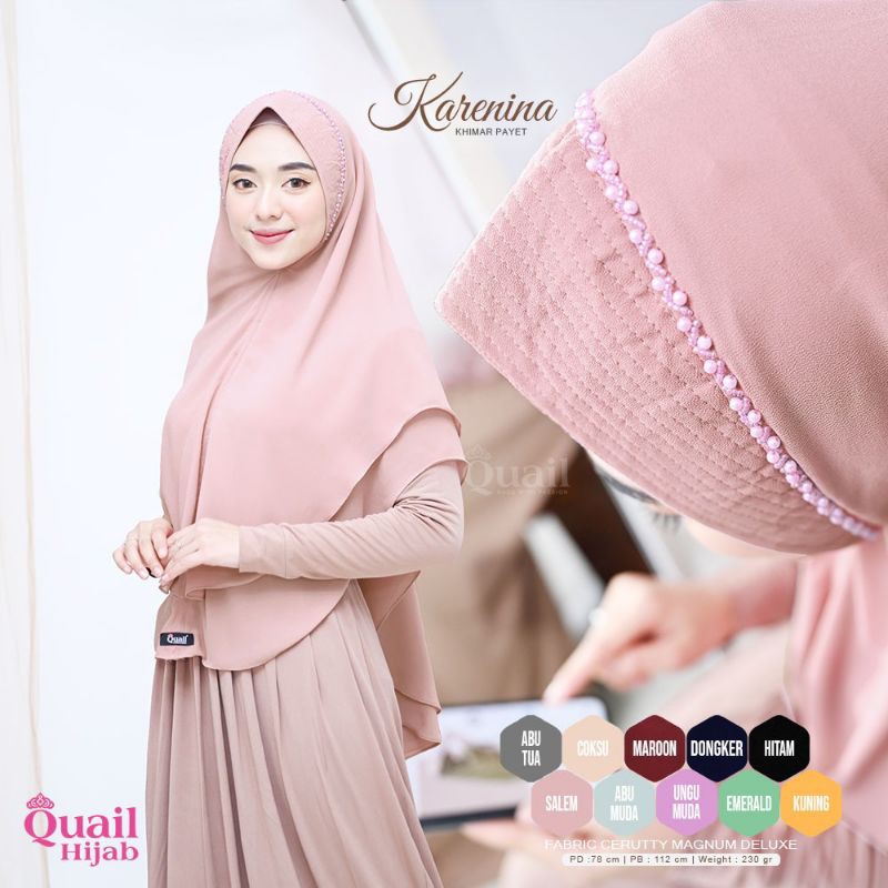 Jilbab model Khimar Quail Karenina