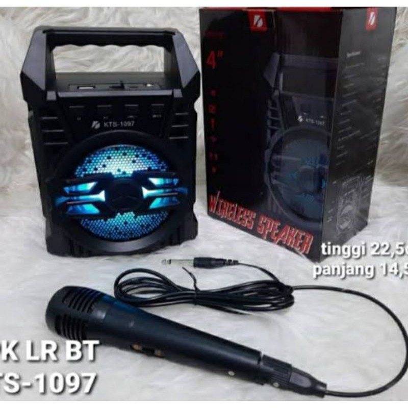 speaker kts 1097 bluetooth+mic karaoke