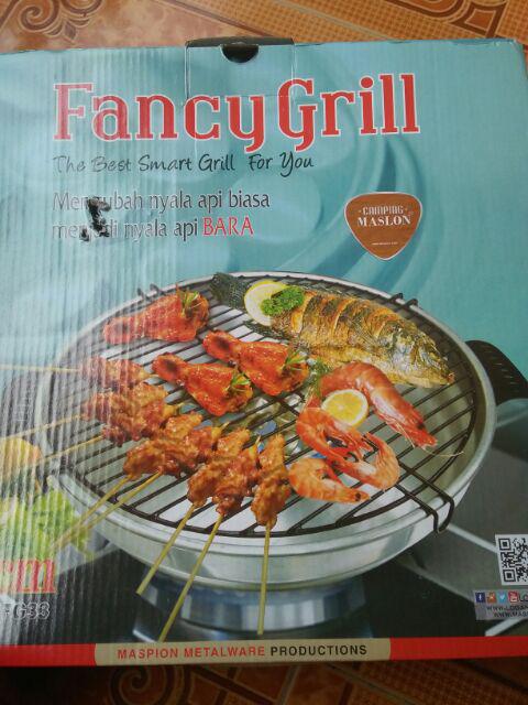 Fancy Grill Alat Panggangan Maslon By  Maspion Group 33 Cm Pemanggang 33cm Bbq Panggang Bakar