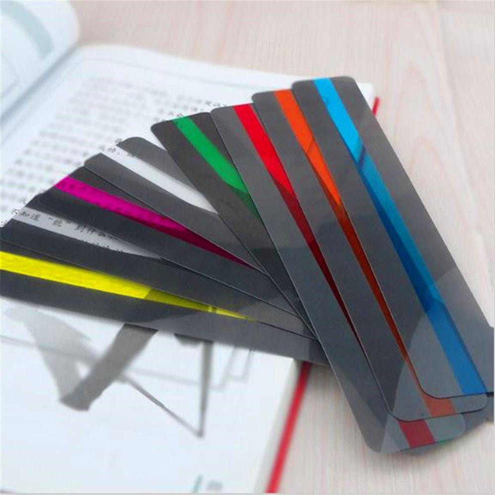 Mxbeauty Strip Panduan Baca Kreatif 8Pcs/Set Bahan PVC Tracking Keypoints Blok Distractions Perlengkapan Kantor Bookmark