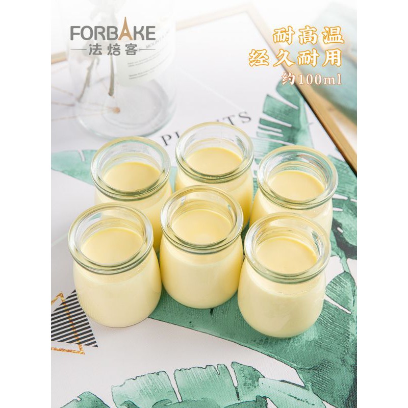 Forbake Glass dessert Jar set 6pcs / toples kaca pudding