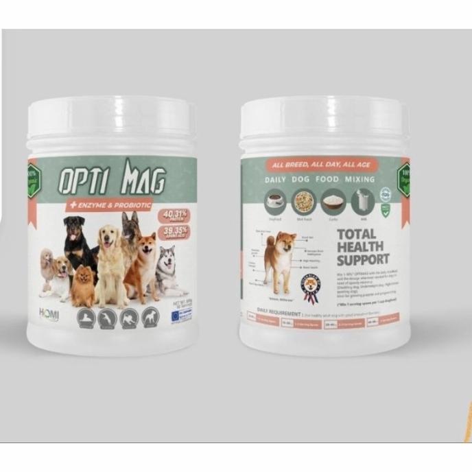 DISKON PERAWATAN ANJING OPTIMAG SUPLEMEN MULTIVITAMIN ANJING ALL BREED 500 GRAM ORIGINAL