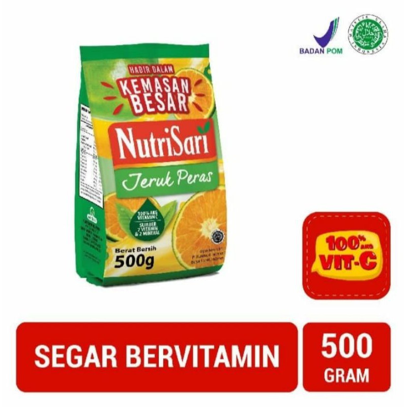 

Nutrisari jeruk peras refill 500gr