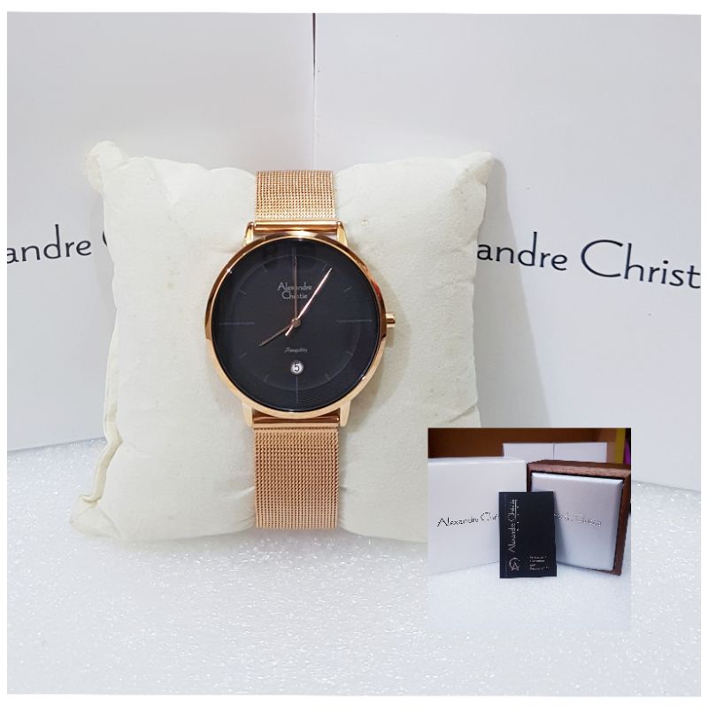 ALEXANDRE CHRISTIE WANITA AC 8627 ROSEGOLD JAM TANGAN ALEXANDRE CHRISTIE ORIGINAL