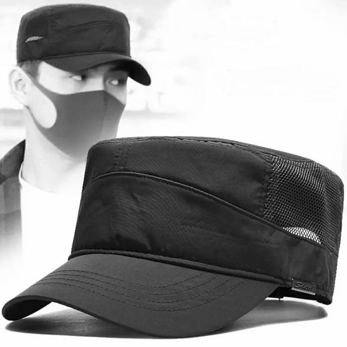 Hat Yo Topi Big Size 60-65Cm Outdoors Waterproof Large Size Army Flat