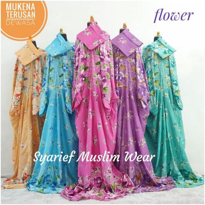 Murah Mukena Katun Bali Super - Model Terusan (100% Asli)