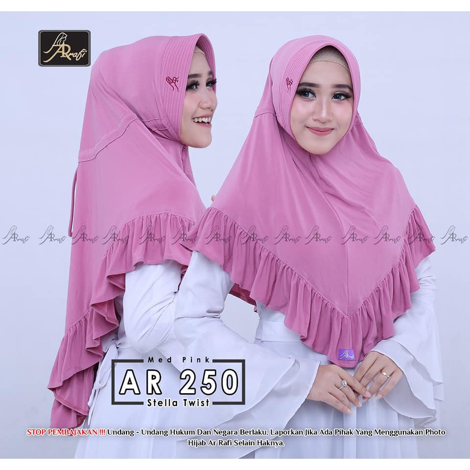 Hijab Ar 132 Warna Med Pink