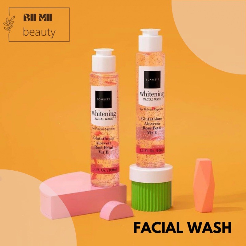 Facial Wash Scarlett Whitening Sabun Cuci Muka Scarlett Whitening
