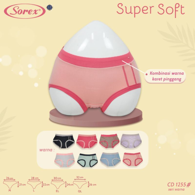 cd wanita sorex 1255 CD celana dalam wanita super soft