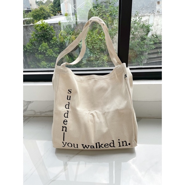 TOTEBAG AESTHETIC KANVAS TEBAL TAS KALLYOUTFIT