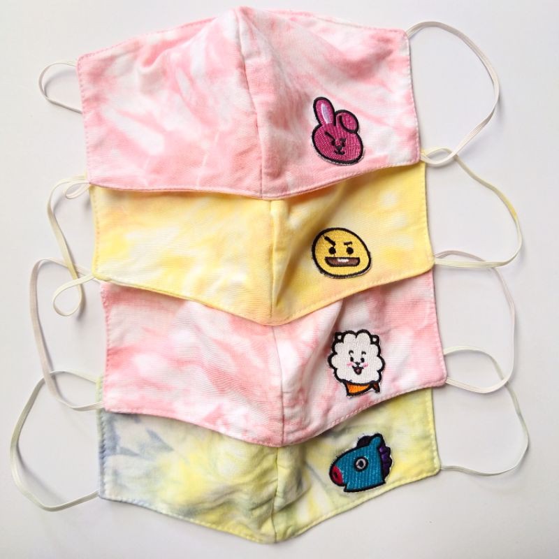 MASKER TIE DYE BTS BT21