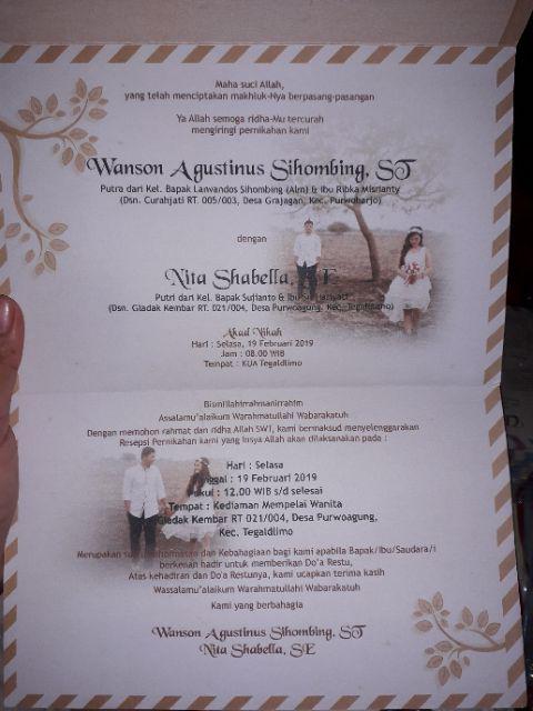 55 Koleksi Contoh Undangan Pernikahan Kembar Gratis Terbaru