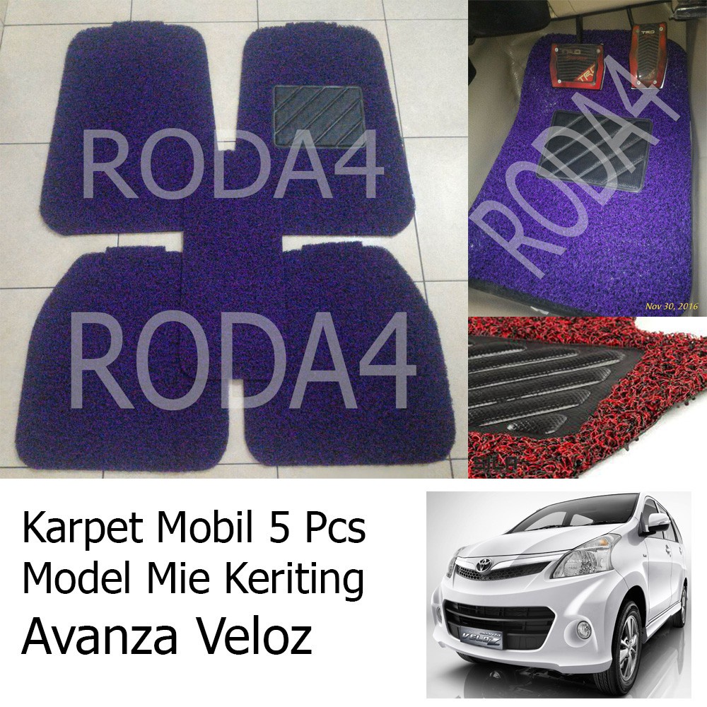Karpet Mobil / Car Carpet / Floor Mats Universal Model Mie Keriting All New Veloz