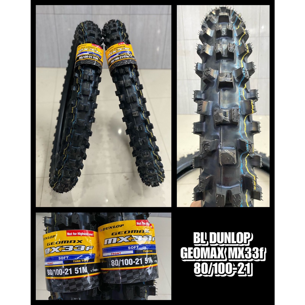 BAN DUNLOP GEOMAX MX33 RING 21 BAN DUNLOP TRAIL CROSS 21