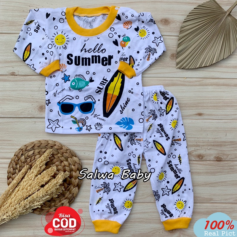 Setelan Baju Bayi Lengan Panjang Usia 5-12 Bulan Almeerababy