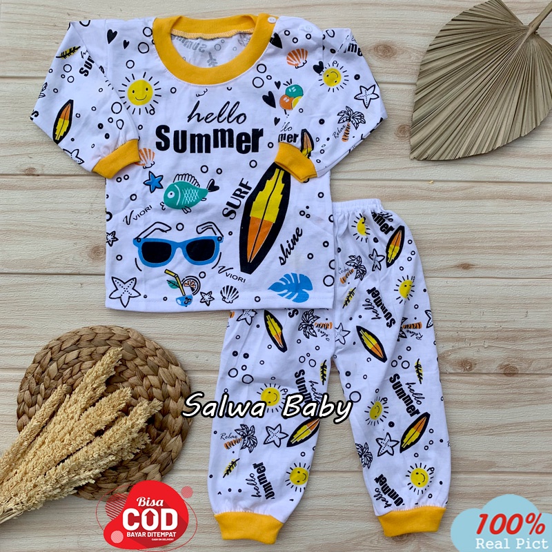 Setelan Baju Bayi Lengan Panjang Usia 5-12 Bulan Almeerababy