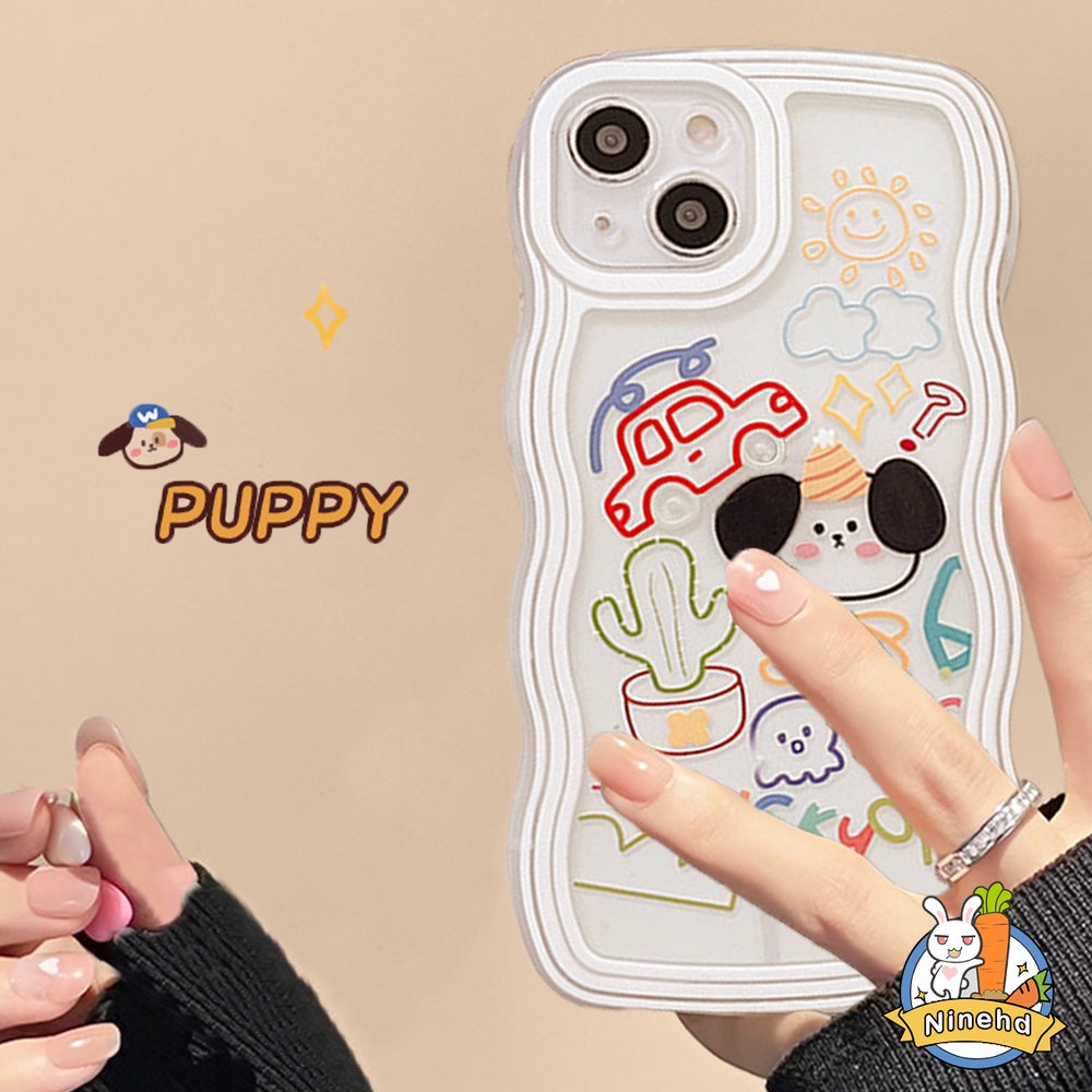 Soft Case Silikon Transparan Motif Anjing Lucu Untuk iPhone 13 12 11 Pro Max X Xr Xs Max SE 8 7 6 6s Plus
