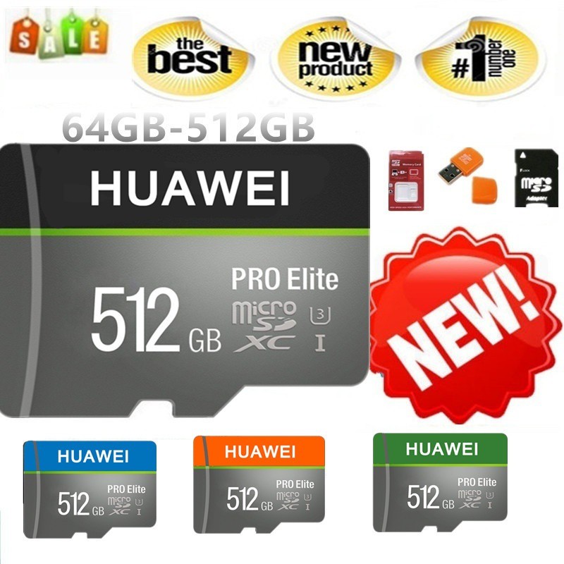 Huawei High Speed Micro Sd Tf Card C10 128gb 256gb 512gb 512gb 64gb 32gb Memory Card Shopee Indonesia