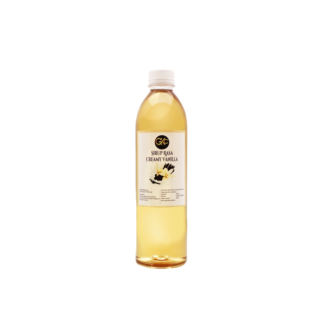 Sirup Krim Vanilla/ Creamy Vanilla Syrup Minuman GKC Heritage 640 ml (Import Quality) Vanila